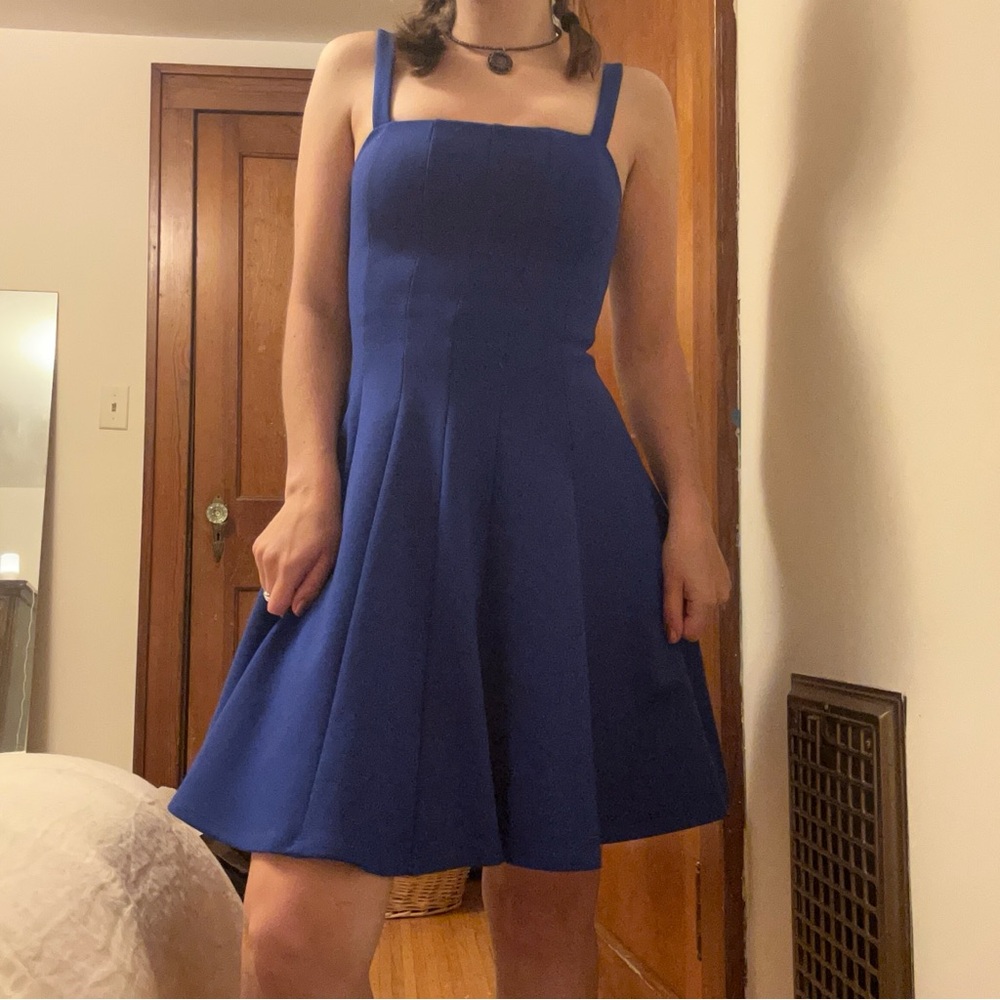 Bailey/44 royal blue skater dress